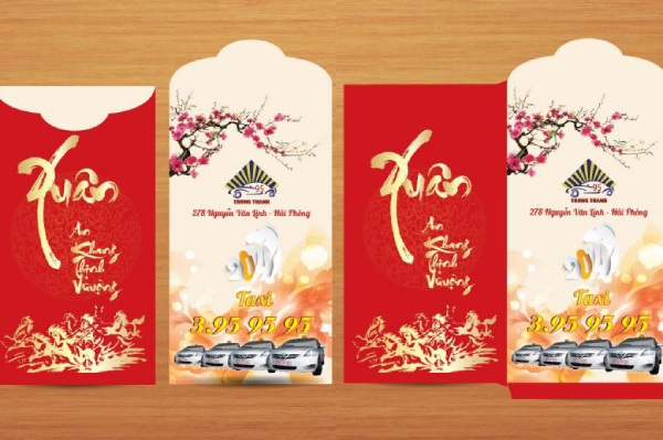 In Hoa Long nhận thiết kế và in ấn mẫu bao lì xì công ty giá rẻ