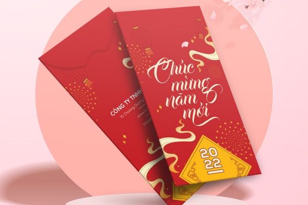 Mẫu bao lì xì doanh nghiệp đẹp thiết kế chuyên nghiệp