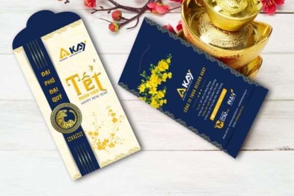 Mẫu bao lì xì doanh nghiệp đẹp thiết kế chuyên nghiệp