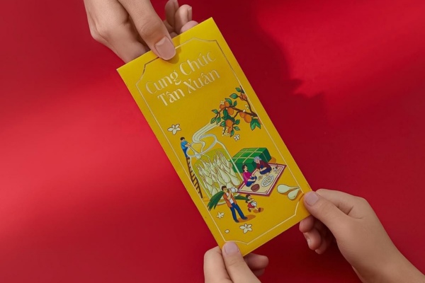 Mẫu bao lì xì màu vàng đẹp được ưa chuộng