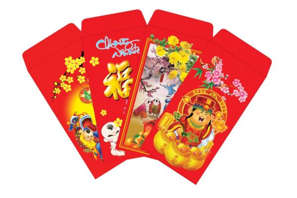 Mẫu bao lì xì thần tài đẹp tại In Hoa Long