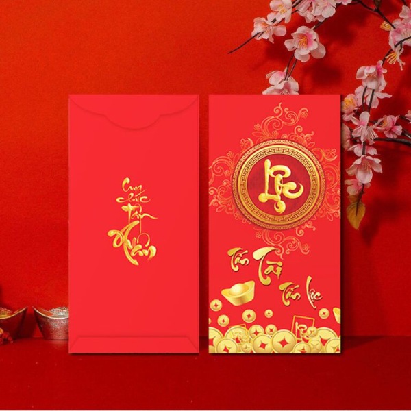 In Hoa Long nhận thiết kế và in ấn mẫu bao lì xì thư pháp giá rẻ