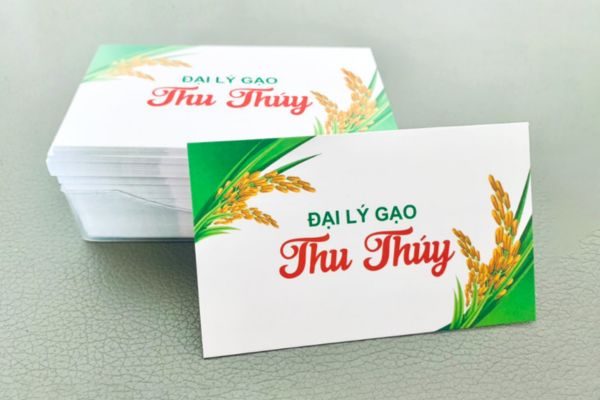 Mẫu card visit bán gạo đẹp, thiết kế theo yêu cầu