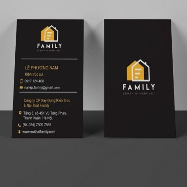 In Hoa Long nhận thiết kế và in ấn mẫu card visit kiến trúc sư chất lượng