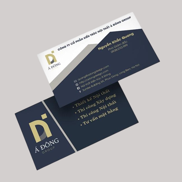 In Hoa Long nhận thiết kế và in ấn mẫu card visit kiến trúc sư đẹp