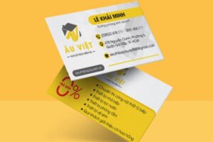Mẫu card visit màu vàng đẹp, chuyên nghiệp tại Hoa Long