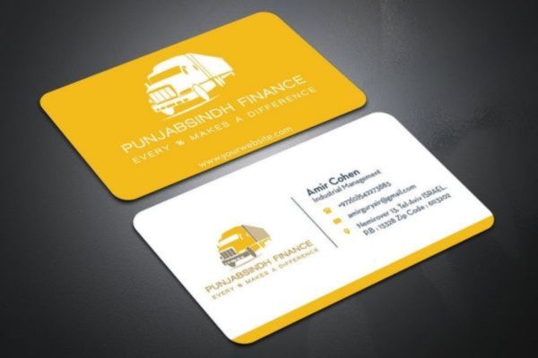 Mẫu card visit màu vàng đẹp, chuyên nghiệp tại Hoa Long
