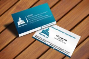 Mẫu card visit xây dựng đẹp, chuyên nghiệp tại Hoa Long