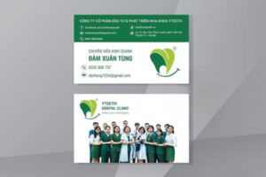 Mẫu card visit ngành y dược đẹp, chuyên nghiệp tại Hà Nội