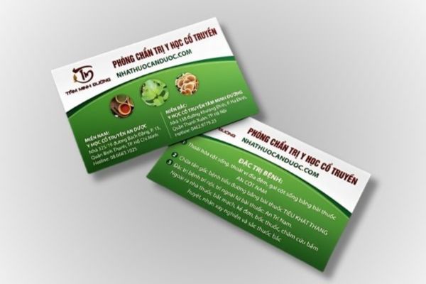 Mẫu card visit ngành y dược đẹp, chuyên nghiệp tại Hà Nội