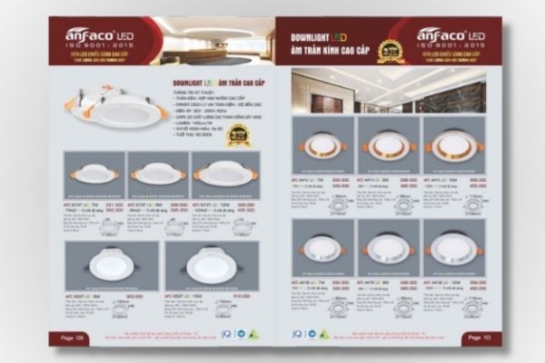 Mẫu catalogue đèn trang trí đẹp, chất lượng cao tại Hà Nội