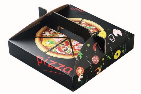 Mẫu hộp pizza có quai xách đẹp mắt