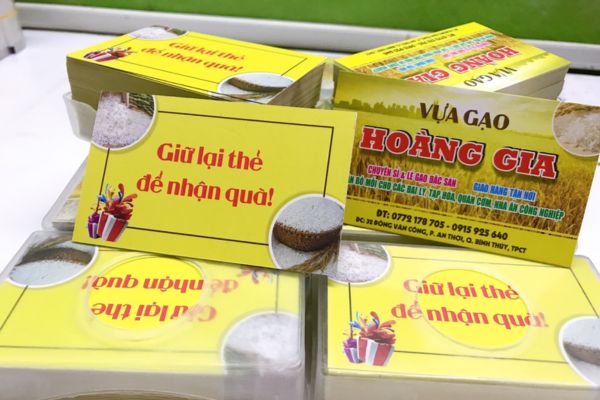 Mẫu card visit bán gạo đẹp, thiết kế theo yêu cầu