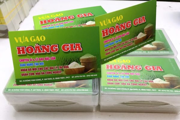 Mẫu card visit bán gạo đẹp, thiết kế theo yêu cầu