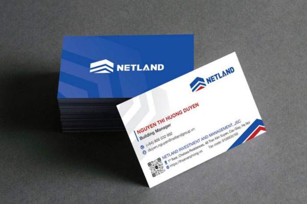Mẫu card visit xây dựng đẹp, chuyên nghiệp tại Hoa Long