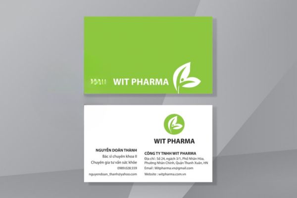 Mẫu card visit ngành y dược đẹp, chuyên nghiệp tại Hà Nội