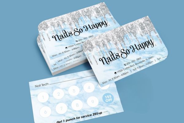 Mẫu thẻ tích điểm nail đẹp, thiết kế theo yêu cầu tại Hà Nội