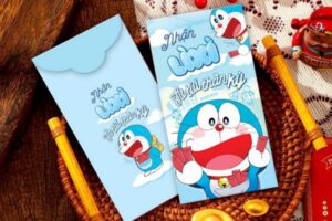 Mẫu bao lì xì doraemon giá rẻ, mẫu đẹp, thiết kế theo yêu cầu