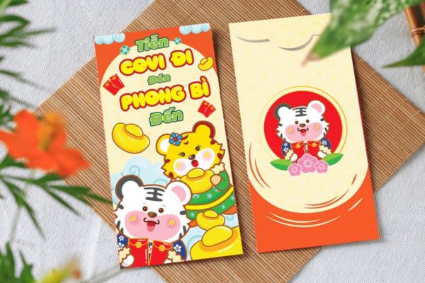 Mẫu bao lì xì hình thú đẹp, thiết kế theo yêu cầu