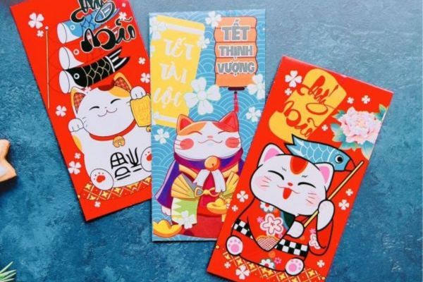 Mẫu bao lì xì hình thú đẹp, thiết kế theo yêu cầu