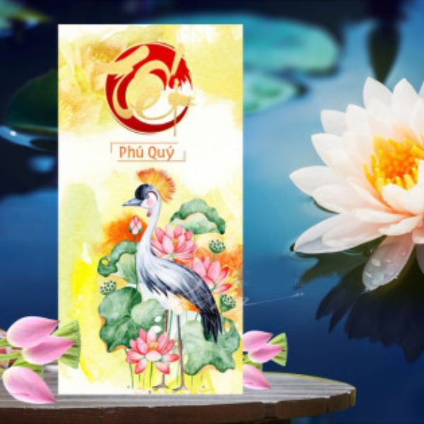 Mẫu bao lì xì hoa sen đẹp, thiết kế theo yêu cầu tại Hà Nội