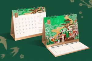 Mẫu lịch để bàn chữ M chất lượng cao tại Hà Nội