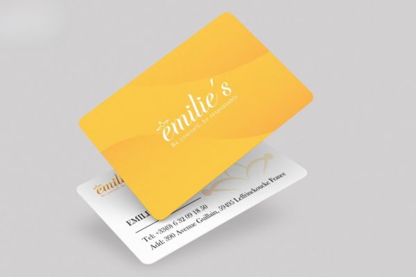 Mẫu card visit màu vàng đẹp, chuyên nghiệp tại Hoa Long