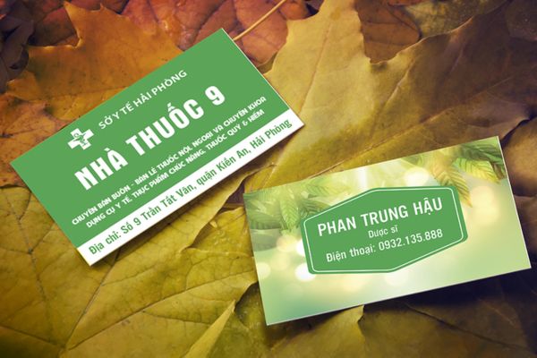 Mẫu card visit nhà thuốc đẹp, giá rẻ tại Hà Nội