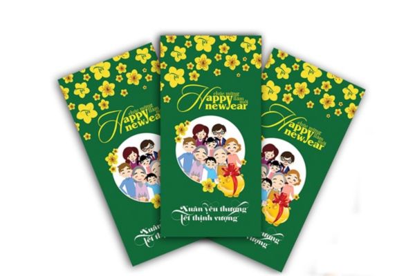 Mẫu bao lì xì sum vầy giá rẻ, thiết kế theo yêu cầu tại Hà Nội