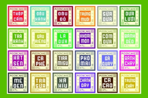 In Hoa Long nhận thiết kế và in ấn mẫu tem bánh trung thu đẹp