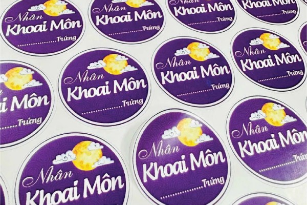 In Hoa Long nhận thiết kế và in ấn mẫu tem bánh trung thu nhân khoai môn