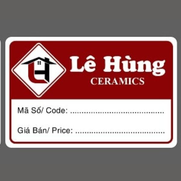 In tem dán gạch men giá rẻ, lấy nhanh tại In Hoa Long