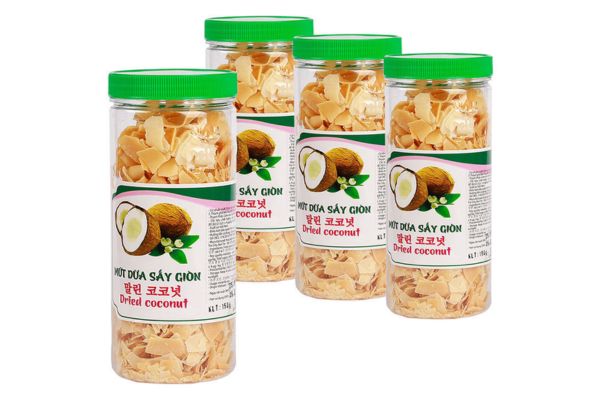 Mẫu tem nhãn mứt dừa đẹp tại In Hoa Long