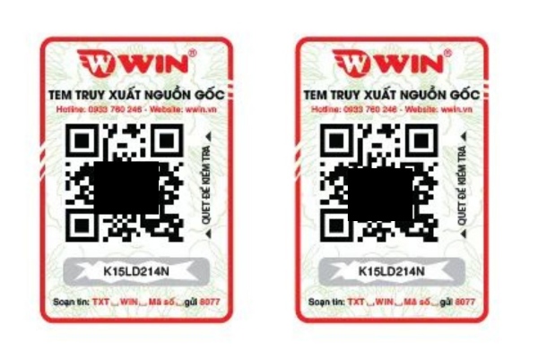 Mẫu tem truy xuất nguồn gốc hiệu quả