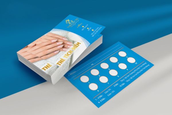 Mẫu thẻ tích điểm nail đẹp, thiết kế theo yêu cầu tại Hà Nội