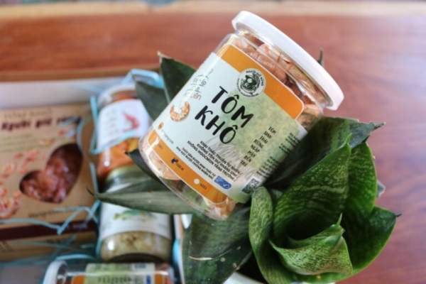 Những mẫu tem nhãn tôm khô đẹp ấn tượng