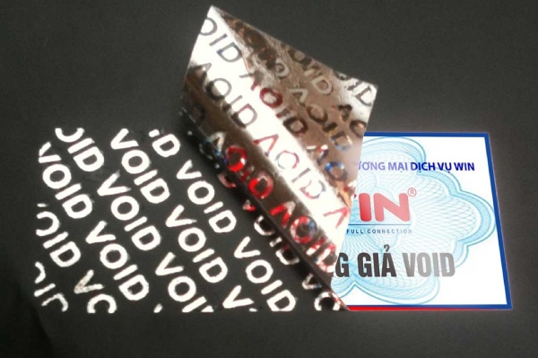 In Hoa Long nhận thiết kế và in tem void chuyên nghiệp