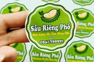 12+ Mẫu tem nhãn sầu riêng đẹp mắt