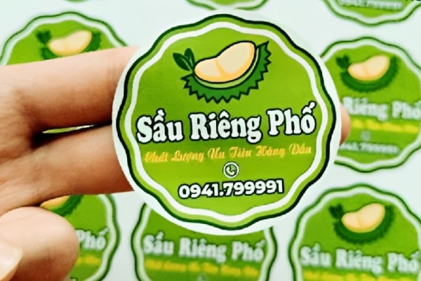 12+ Mẫu tem nhãn sầu riêng đẹp mắt