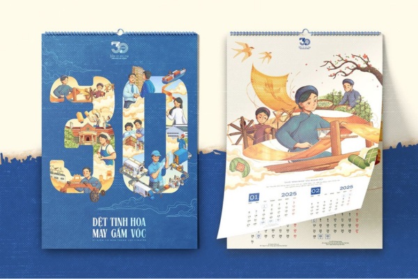 Top 15+ mẫu lịch treo tường 12 tháng đẹp cho năm 2026