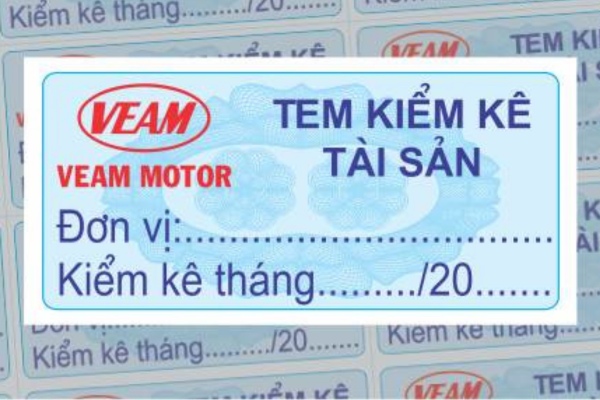 Những Mẫu tem kiểm kê tài sản chuyên nghiệp