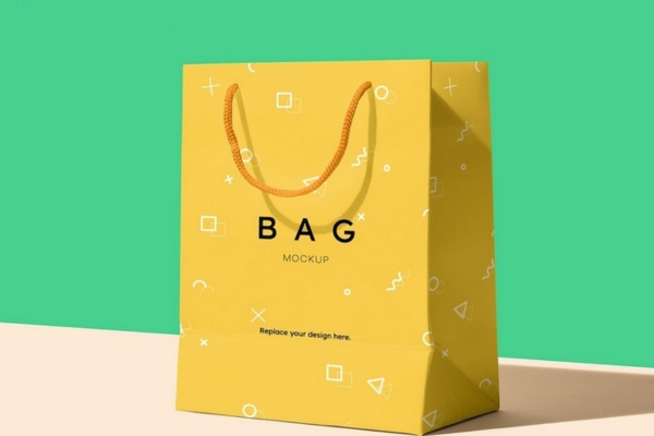 Bộ sưu tập mẫu túi giấy màu vàng đa dạng, đẹp mắt