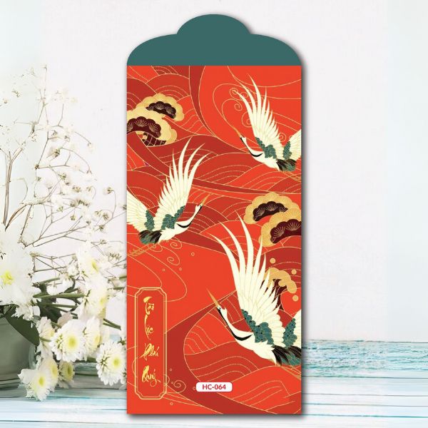 Mẫu bao lì xì hình hạc đẹp, chất lượng cao tại Hà Nội
