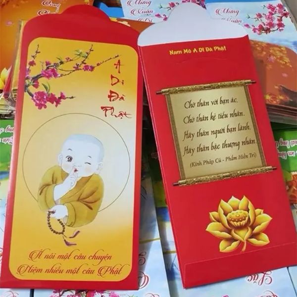 Mẫu bao lì xì phật giáo đẹp, chất lượng cao tại Hà Nội