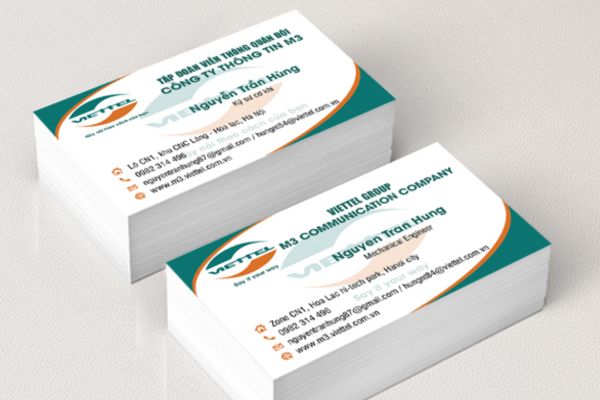Mẫu card visit viettel giá rẻ, thiết kế theo yêu cầu tại Hà Nội