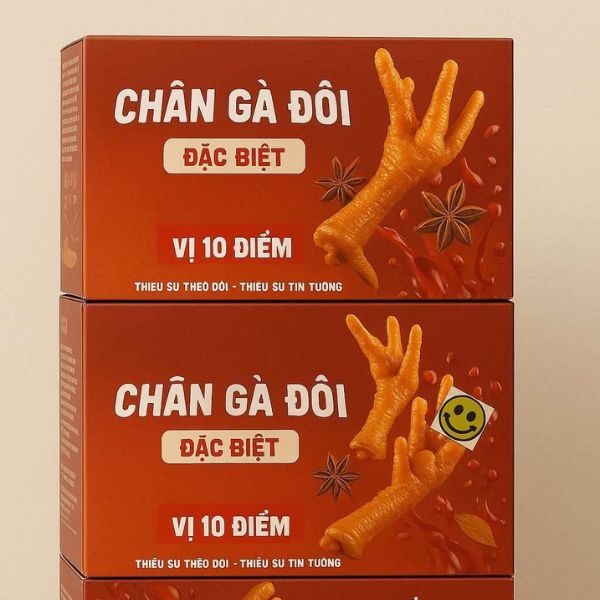 In hộp đựng chân gà giá rẻ, thiết kế theo yêu cầu
