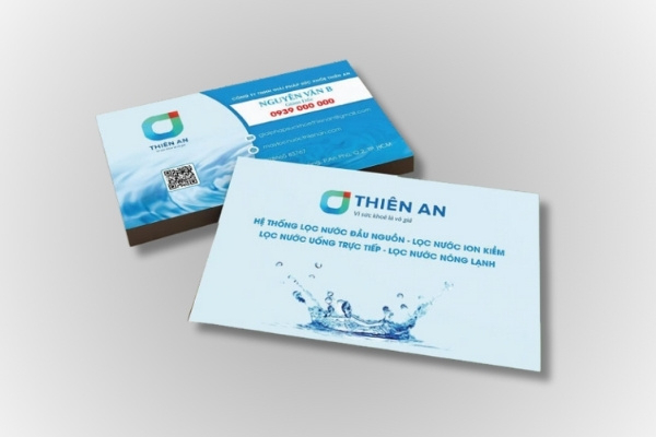 In Hoa LOng nhận thiết kế và in ấn mẫu card visit điện nước đẹp