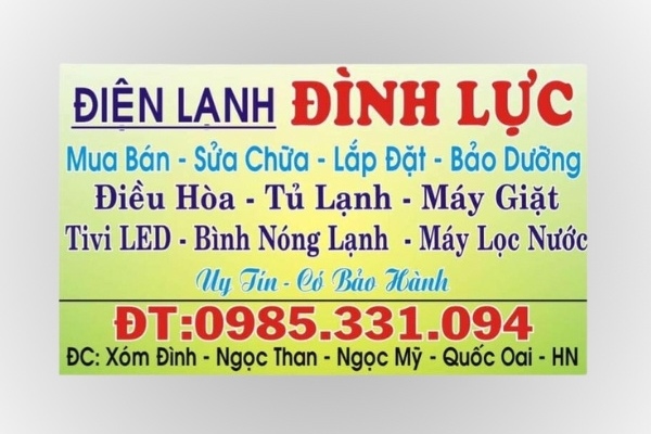 In Hoa Long nhận thiết kế và in ấn mẫu card visit điện nước giá rẻ