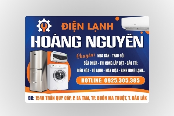 IN Hoa Long nhận thiết kế và in ấn mẫu card visit điện nước số lượng ít