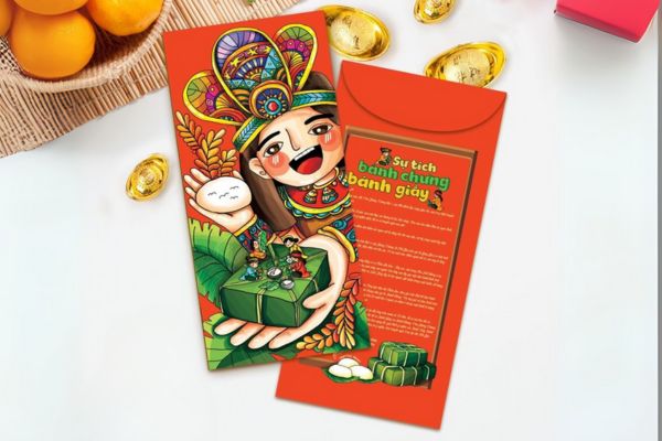 Mẫu lì xì Tết cổ tích đẹp, thiết kế theo yêu cầu tại Hà Nội